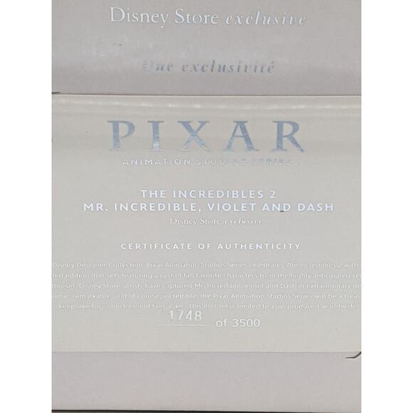Mr. Incredible, Violet, and Dash Doll Set - Disney Designer Collection PIXAR - Picture 12 of 12